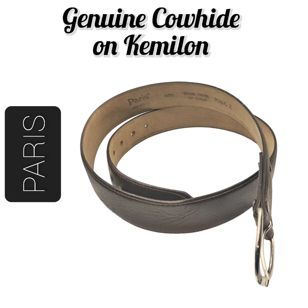 PARIS - Genuine Cowhide on Kemilon Men's Belt